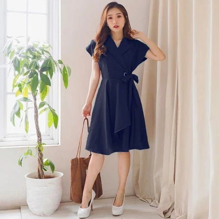 Lorentis – Elegant V-Neck Wrap Dress