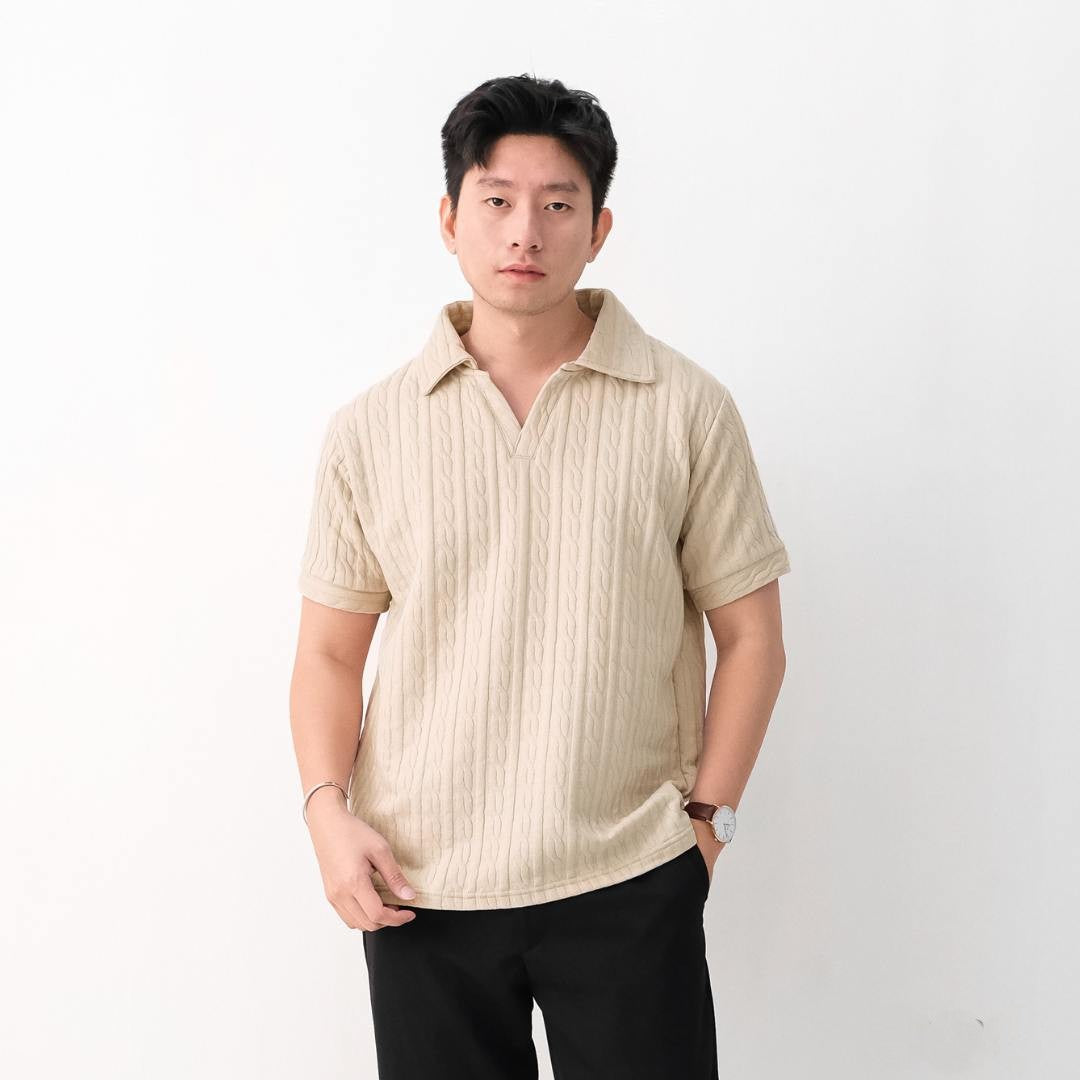 Lorentis Cable Knit Polo