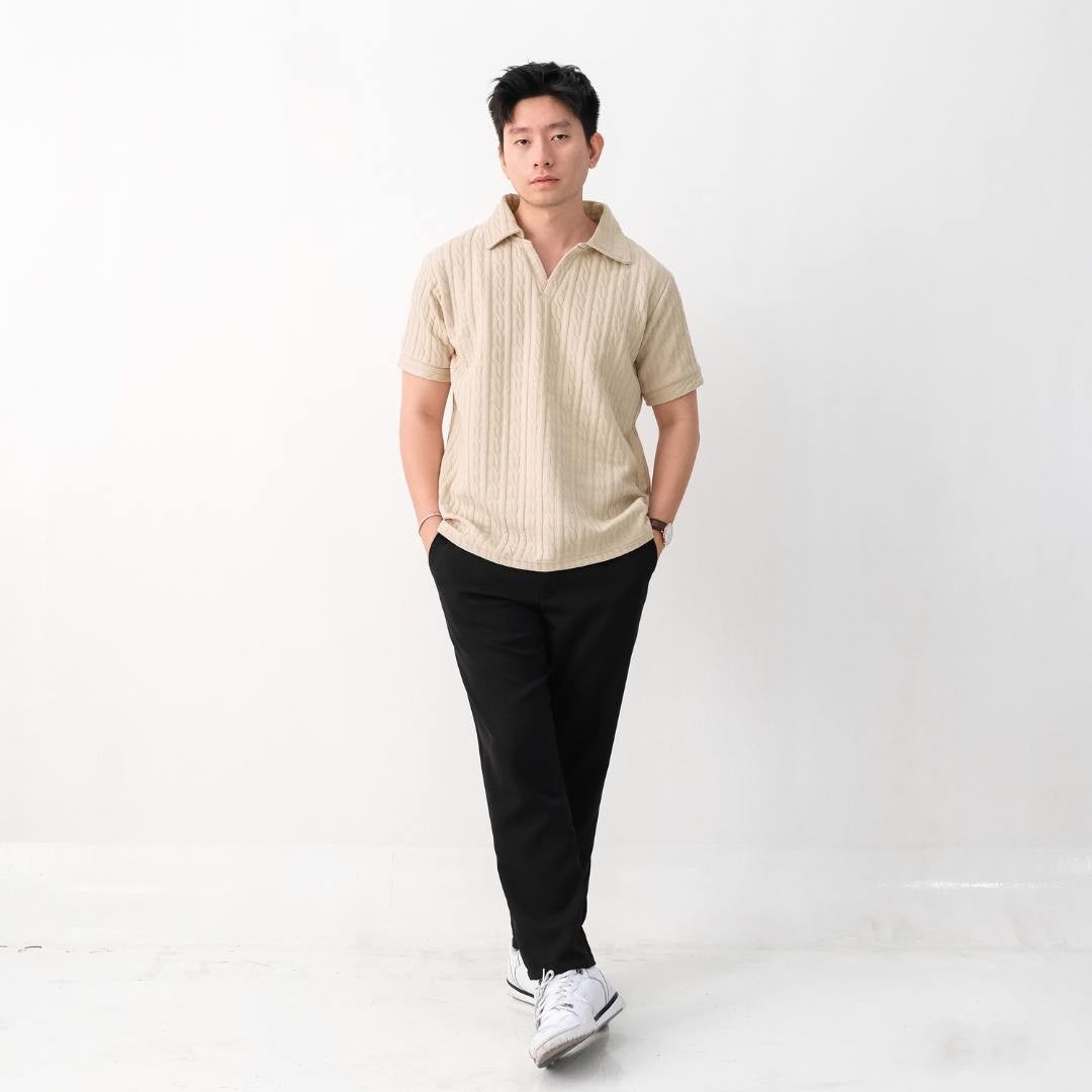 Lorentis Cable Knit Polo