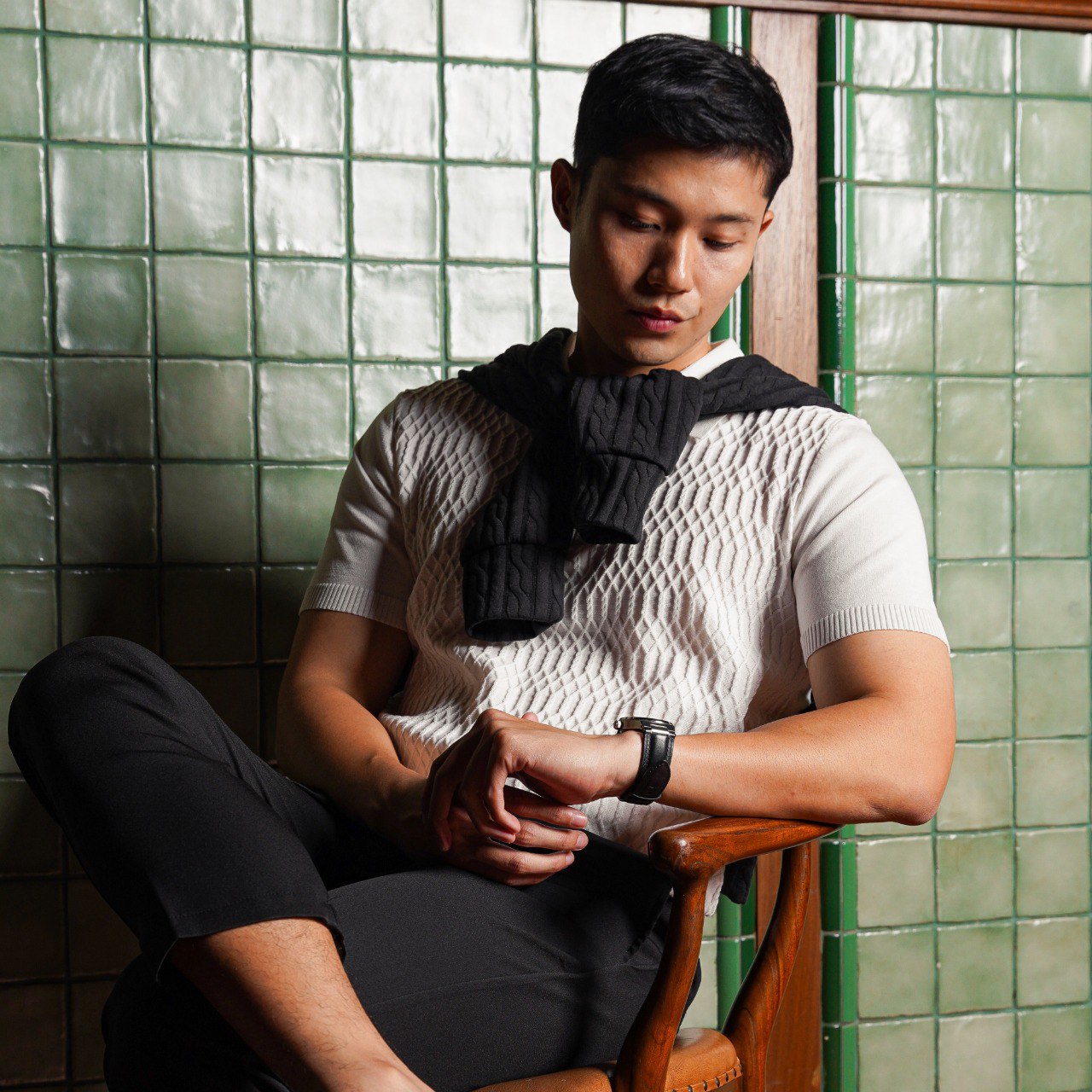 Lorentis York Zip Knit Polo — S-Class