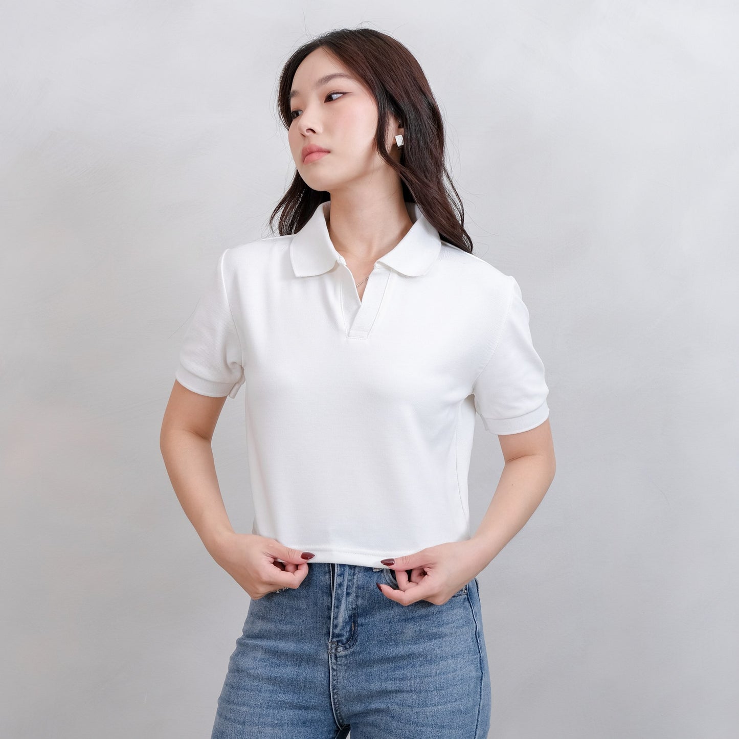 Lorentis Milan Knit Crop Polo