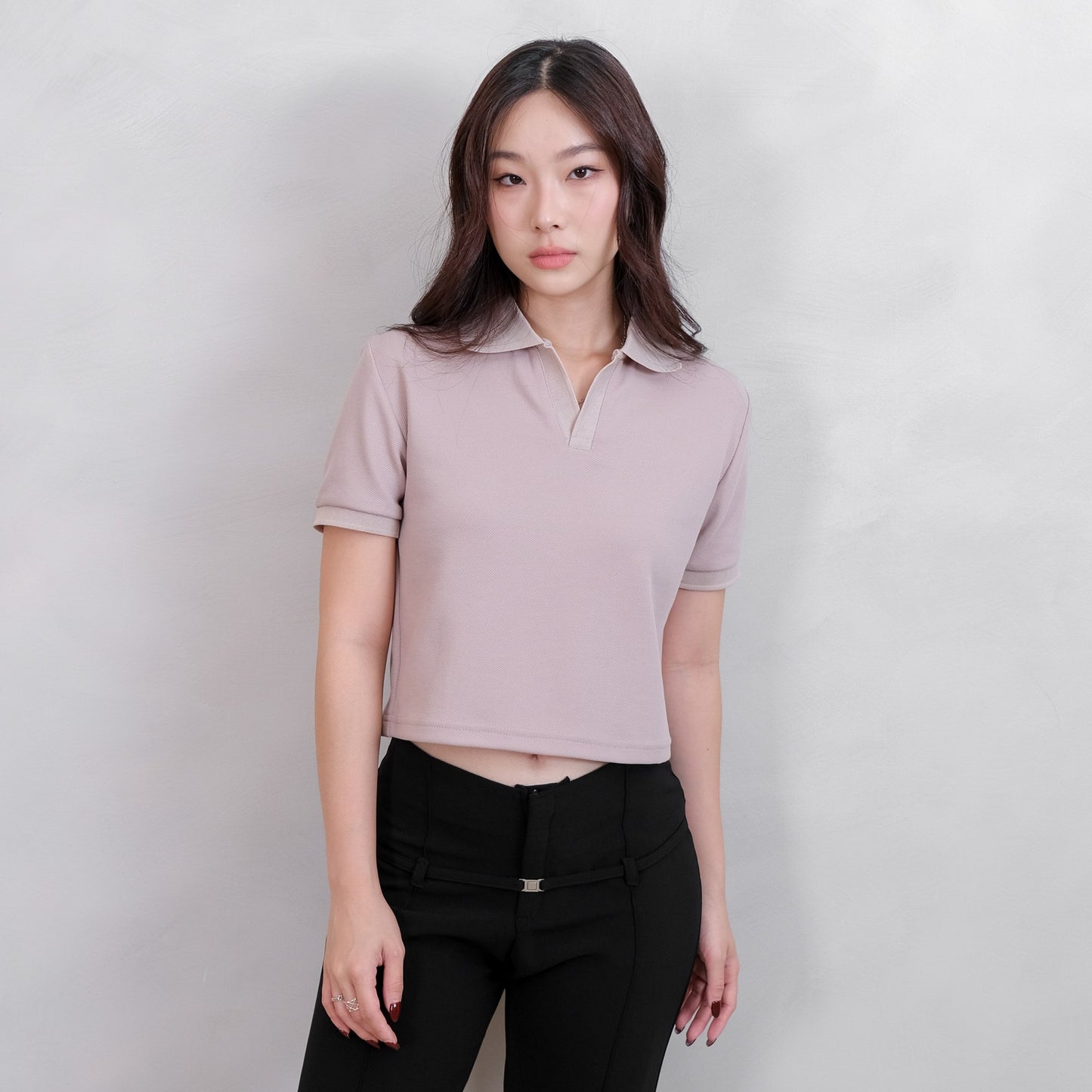 Lorentis Milan Knit Crop Polo