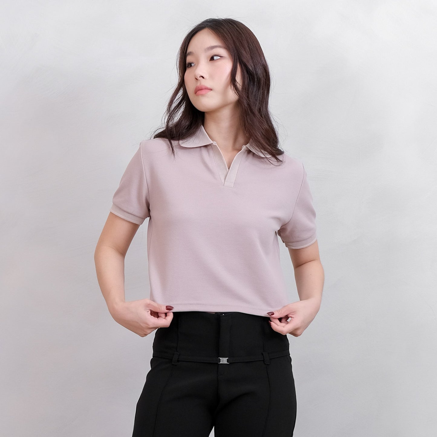 Lorentis Milan Knit Crop Polo