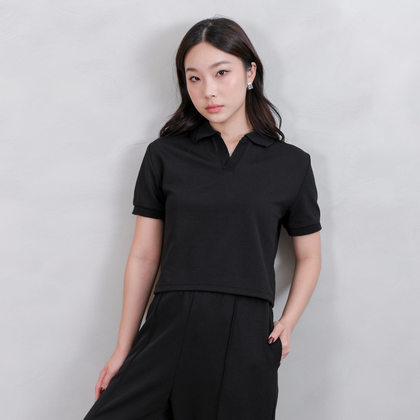 Lorentis Milan Knit Crop Polo