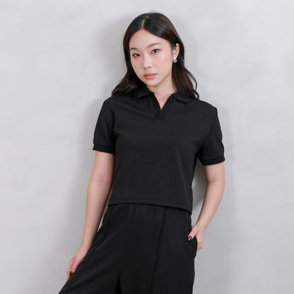 Lorentis Milan Knit Crop Polo