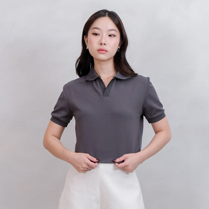 Lorentis Milan Knit Crop Polo