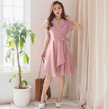 Lorentis – Elegant V-Neck Wrap Dress