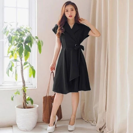 Lorentis – Elegant V-Neck Wrap Dress