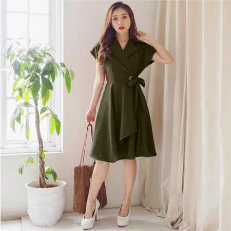 Lorentis – Elegant V-Neck Wrap Dress