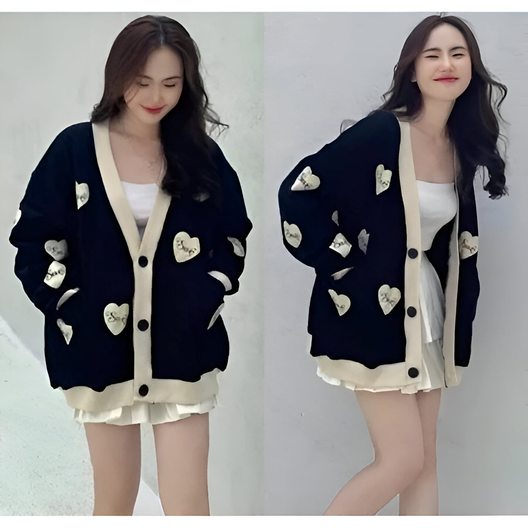 Lorentis Oversized Fleece Cardigan – Outerwear