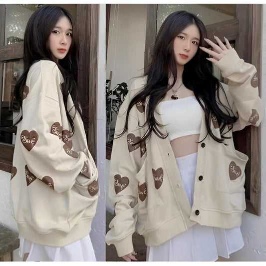 Lorentis Oversized Fleece Cardigan – Outerwear